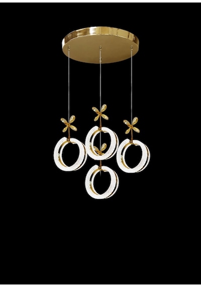 Mirage 4'lü Sarkıt Akrilik Led Avize Gold