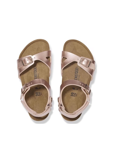Birkenstock Rio Kids Bf Electric Metallic Kız Çocuk Sandalet 1029535 Pudra