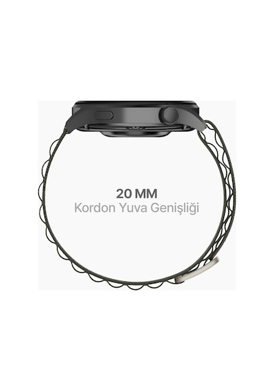 Samsung Galaxy Watch 7/6/5/4/fe Serisi 40mm/44mm Watch 6/4 Classic 47mm/43mm/42mm Samsung Watch 5 Pro 45mm İçin Hafif Ve Yumuşak 20mm Kavisli Alpine Loop Kumaş Kordon Diğer