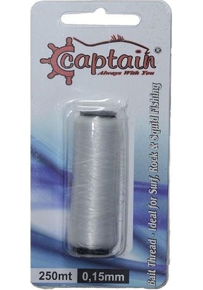 Captain 7651 Yem Sarma İpi 250mt Canlı Yem İçin Elastik İp 0.15mm - Standart