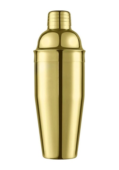 Perlotus Çelik Gold Kaplama 700 Ml Kokteyl Shaker Karıştırıcı
