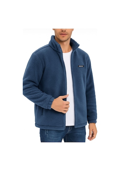 Genius Store Oversize Peluş Sweatshirt Erkek Polar Sweatshirt Erkek Sweatshirt Oversıze-peluss İndigo
