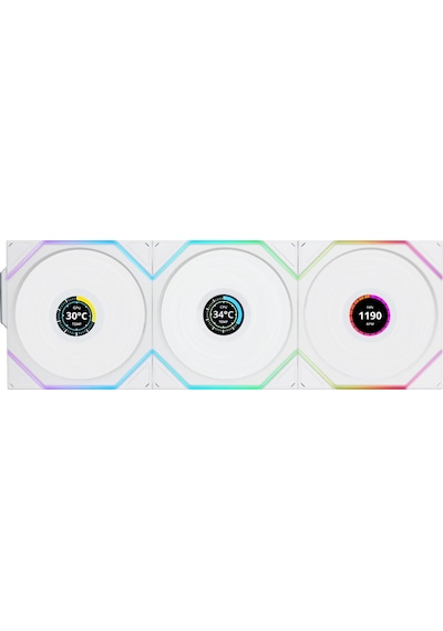 Lian Li Unı Fan Reverse Tl Wıreless Lcd 3x120mm Beyaz Kasa Fanı Azaz0llı0083