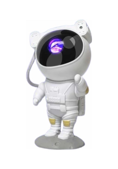 Mey İthalat Gece Lambası Astronot Bluetooth Hoparlörlü Galaksi Işık Projektörü