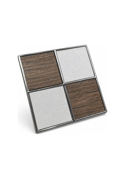 Dama Kare Metal Kulp 32mm Ceviz Krom Beyaz Dolap Kapak Tv Ünite Modern Çekmece Mobilya Komodin Konsol Gümüş