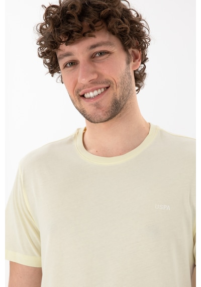 U.S. Polo Assn. Erkek Regular Fit Bisiklet Yaka Limon Basic Tişört 50305928-VR035