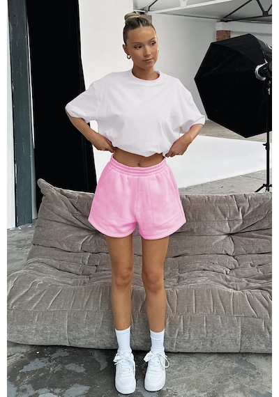 Madmext Pembe Basic Kadın Şort Mg2511 Pembe