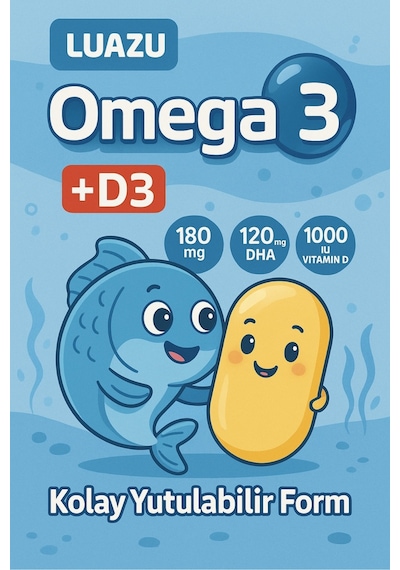 Biowell Luazu Omega 3 + D3 60 Yumuşak Jel Kapsül X 2 Adet