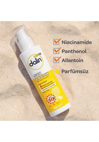 Dalin Care Güneş Losyonu Spf50+ 150 Ml 3 Adet