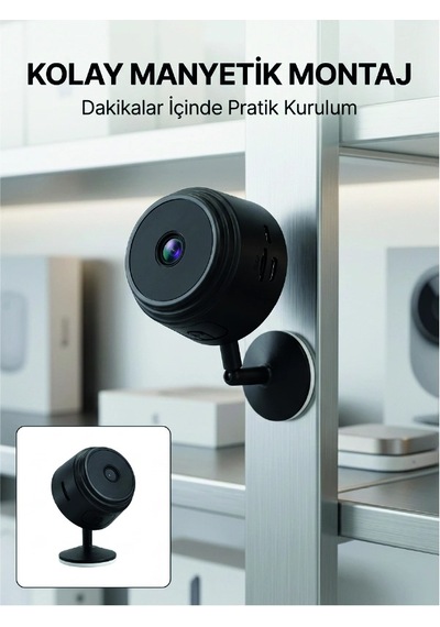 Mini Wi-fi Güvenlik Kamerası A9 Hd Görüntü Hareket Algılama Ve Uzaktan Canlı İzleme