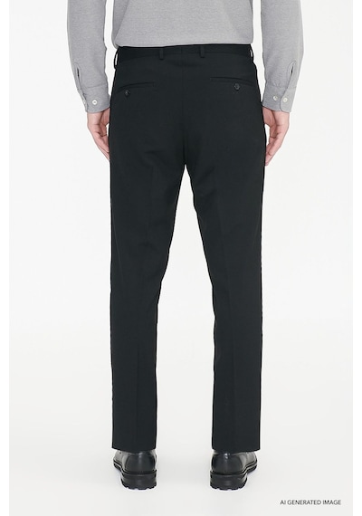 Ac&Co / Altınyıldız Classics Regular Fit Geniş Kesim Yan Cep Klasik Erkek Pantolon - Siyah