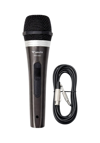 Westa Wm-680 Kablolu El Mikrofonu Çantalı Dinamik Mikrofon - 8697314964431 Gri