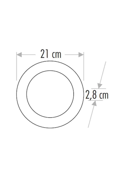 Cata CT-5235B 18W Sıva Üstü Siyah Yuvarlak Led Panel 6500K Beyaz