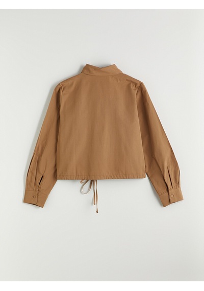 Lcwaıkıkı Classic Kahverengi Loose Fit Kadın Gömlek