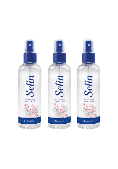 Selin Kiraz Çiçeği Sprey Kolonya 100ml X3
