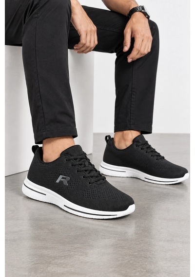 Ht Hotin Rene Erkek Bağcıklı Günlük Sneaker Ayakkabı - Siyah