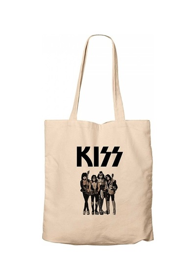 Kiss Anime Krem Kanvas Bez Çanta Krem