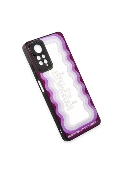 Newface Xiaomi Redmi Note 11 Pro Kılıf Mirror Desenli Kapak - Mirror - 5 Mor