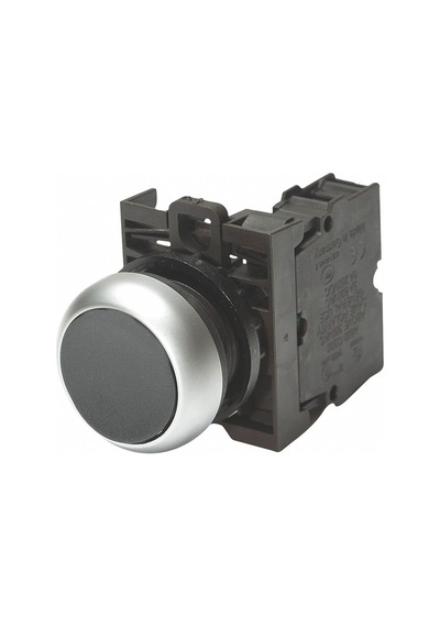 Eaton M22-d-s/k10 ,kontak-1a Yaylı Siyah M22 Buton