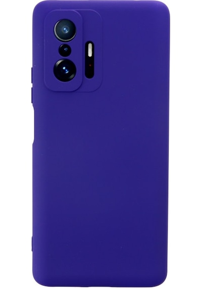Xiaomi Mi 11t Pro Kılıf İçi Kadife Kaplı Nano Silikon Kapak - Mor Mor