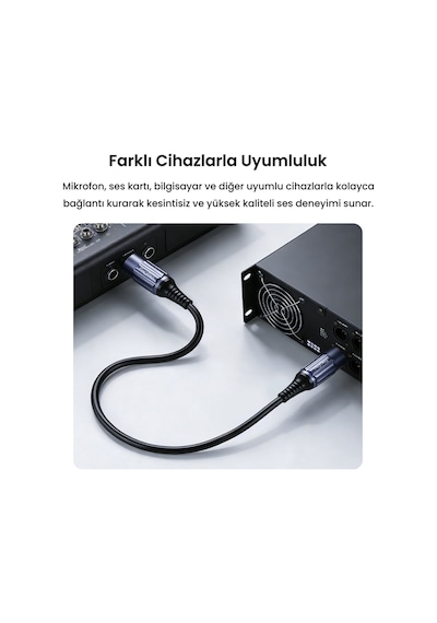 Veggieg Xlr Erkek Dişi Profesyonel Mikrofon Kablosu Hi-fi Ses Kalitesi Ofc Bakır Enstrüman Ses Kablosu 20 Metre