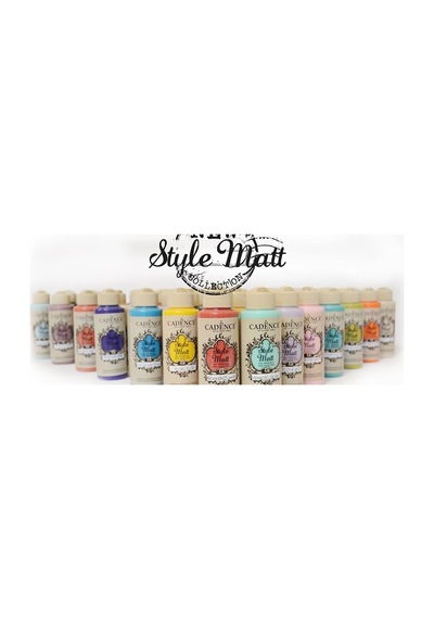 Cadence Style Matt Akrilik Boya 120Ml. 9009Açık  Sarı