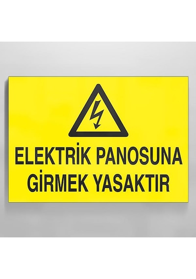 Technopa Elektrik Panosuna Girmek Yasaktır Uyarı Levhası 60x90cm