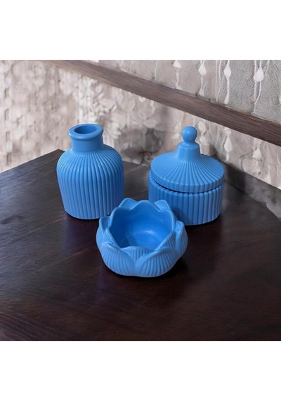 Bernami Mum Pinterest Mavi Özel Tasarım Mumluk Vazo Lotus Çiçeği Mumluk Aksesuar Seti Diğer