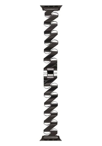 Apple Uyumlu  Watch 10 Serisi 42mm Kordon Krd-80 Metal Bilezik Strap Kayış