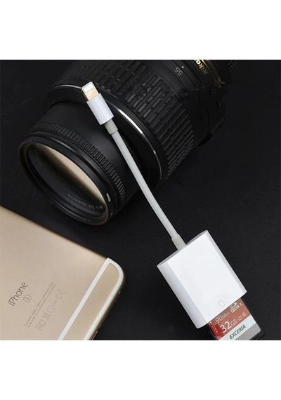 iPhone Uyumlu/ipad Lightning To Sd Kart Hafıza Kart Adaptörü Nk105- 5775