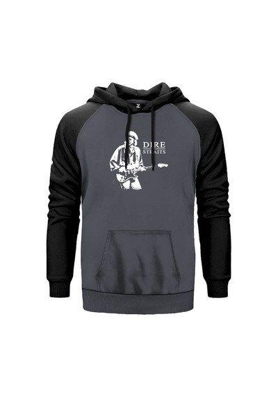 Dire Straits Concert Gri Renk Reglan Kol Sweatshirt