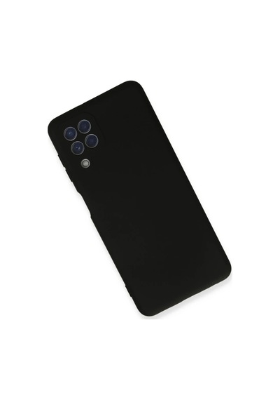 Samsung Galaxy A22 Kılıf Nano İçi Kadife Silikon - Siyah 0.2M-Çok Renkli