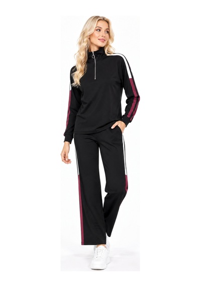 Duygu Altıntaş Kadın Siyah Şerit Detaylı Fermuarlı Eşofman Takımı Spor Ve Günlük Şık Tasarım Siyah - 928052314 Siyah - 928052314 Siyah Duygu Altıntaş Kadın Siyah Şerit Detaylı Fermuarlı Eşofman Takımı Spor Ve Günlük Şık Tasarım Siyah - 928052314 Siyah - 928052314 Siyah