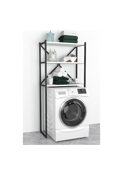 Bofigo 3 Raflı Metal Banyo Düzenleyici Beyaz