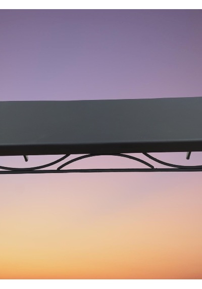 Bengimobilya Sandalye Benc Penyez Klasik Model Metal Çelik Siyah Fırın Siyah B (445403457)