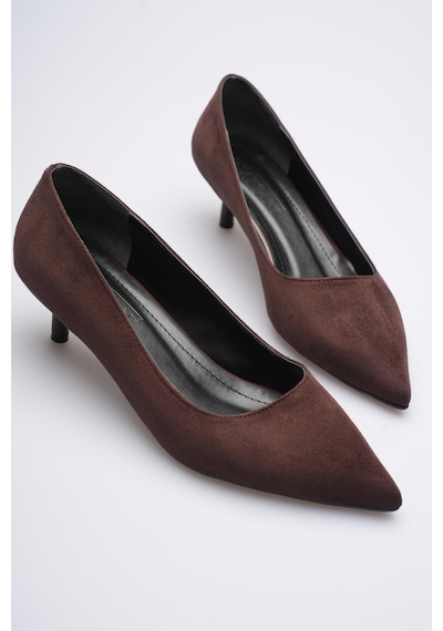Esatsani Kahverengi Süet Sivri Burun Alçak Topuk 4 Cm Stiletto Dores Kadın Ayakkabı Kahverengi Süet Esatsani Kahverengi Süet Sivri Burun Alçak Topuk 4 Cm Stiletto Dores Kadın Ayakkabı Kahverengi Süet