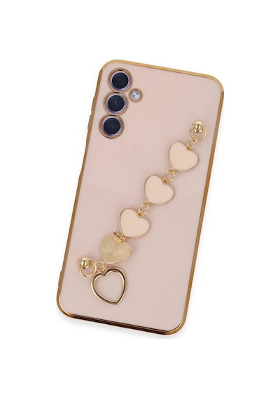 Uray Store Samsung Galaxy Uyumlu  A24 4g Kılıf Esila Silikon - Pudra