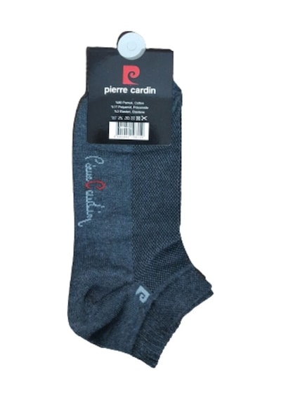 Pierre Cardin 12 Çift Üstü Fileli Erkek Pamuk Patik Çorap 40-44 Beyaz