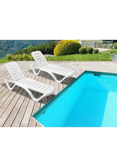 Omnipazar Omnipazar Sy2537 Beyaz Elite Şezlong