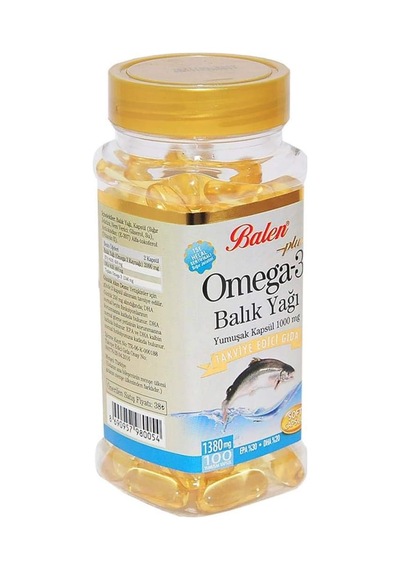 Omega 3 Balık Yağı 500 Mg 100 Kapsül Tse Helal Sertifikalı