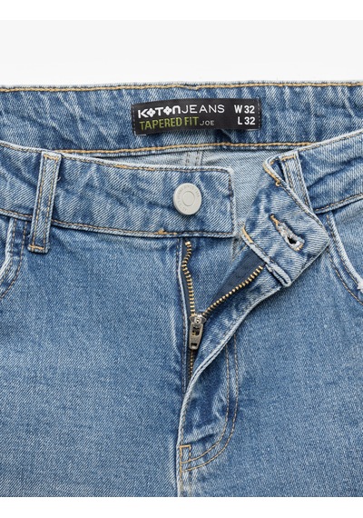 Koton Pamuklu Normal Bel Tapered Fit Jean Pantolon - Joe Jean Orta İndigo 6wam40022ıd İndigo Koton Pamuklu Normal Bel Tapered Fit Jean Pantolon - Joe Jean Orta İndigo 6wam40022ıd İndigo