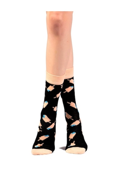 Ozzy Socks Dondurma Desenli Çorap Çok Renkli