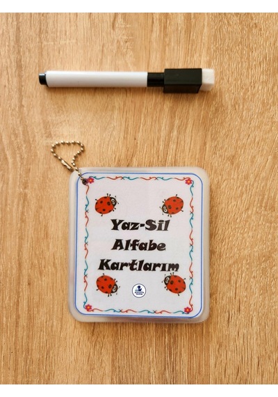 Alfabe Harfleri Öğreniyorum Yazsil Kartları