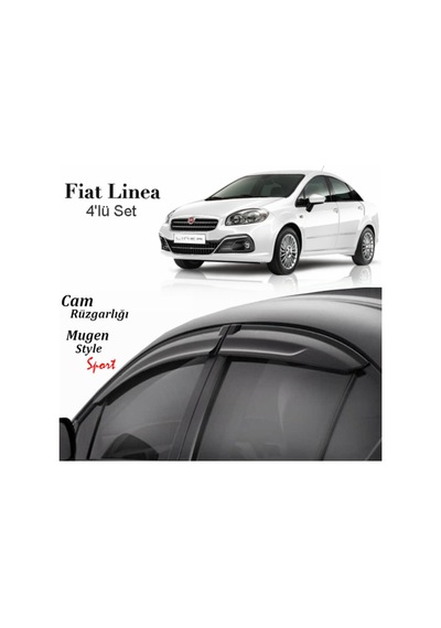 Fiat Linea Mugen Cam Rüzgarlığı 4lü