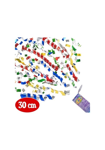 Karışık Renkli Konfeti 30 Cm Yetişkin