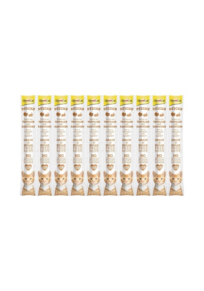 Sticks Hindi Tavşan Etli Kedi Ödül Çubukları 50gr 10'lu