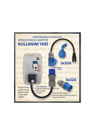 Araç Şarj Cihazı Için 3x4mm Hes Veya Öznur Kablolu Dönüştürücü Kablo Uzatma 10 Metre - 888600968 10 Metre - 888600968