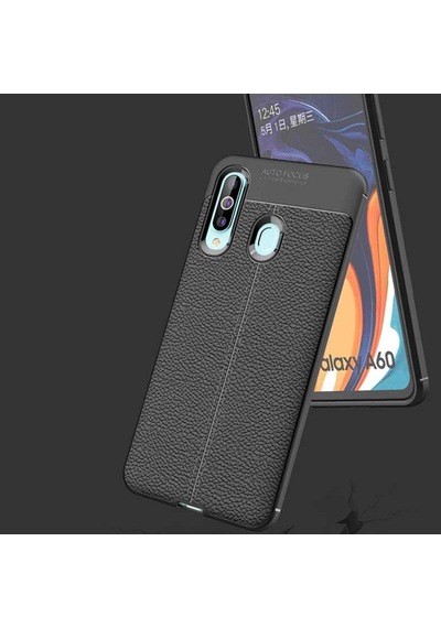 Samsung Uyumlu Galaxy A20s Kılıf Zore Niss Silikon Kapak Siyah