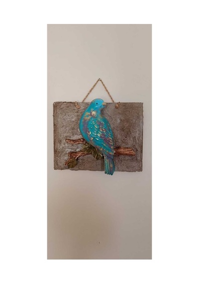 El Yapımı Dalda Güvercin Modeli 3d Pano,dekoratif Kuş Modeli Pano,kuş Duvar Süsü.