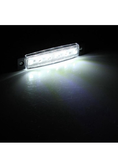 30 Adet Yan İşaret Lambası 6 Ledli Beyaz 24 Volt